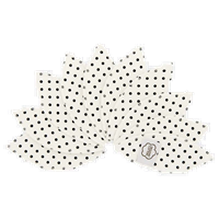 ImseVimse Labia pads - 10 stuks met waszakje - heftige / zware menstruatie (Kleur: Black dots (zwart))