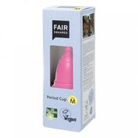 Menstruatiecups.nl Fair Squared Menstruatiecup - 100% natuurlijk rubber (Maat: Size M - roze)