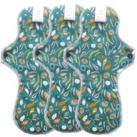 Menstruatiecups.nl Wasbaar maandverband en inlegkruisjes - Eco Dreams - extra dun (beschrijvin 3 stuks nacht maandverband Autumn (turquoise))