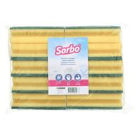 Sorbo 10x Grote Schuurspons Met Schuurlaag 14 X 7 X 4,5 Cm chuursponzen