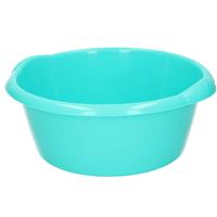 Ronde afwasteil/afwasbak turquoise groen 3 liter 25 x 10,5 cm -