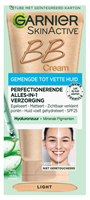 SkinActive BB Cream Gemengde Tot Vette Huid - Light