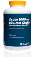 Fittergy Visolie 1000 mg 60% met Choline (180 softgels) - 