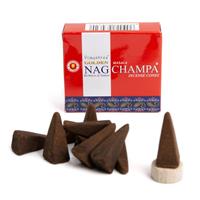 Spiru Golden Nag Champa Wierookkegels (1 pakje)