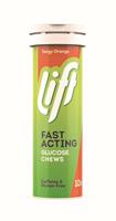 Lift Fast Acting Glucose Kauwtabletten - Sinaasappel
