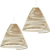 Fancy Flames 3x Citronella Wierookstokjes Spiraal Hangend Tegen Muggen 30 X 21,5 Cm 32 Branduren - Wierookstokjes