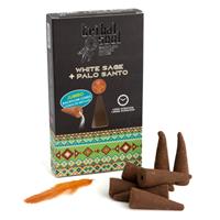 Spiru Tribal Soul Witte Salie en Palo Santo Backflow Wierook Kegels (1 pakje)