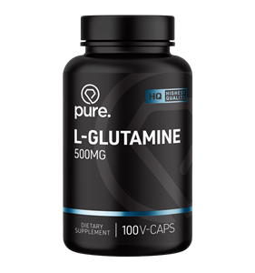 Pure. L-Glutamine 500mg - 100 v-caps