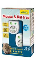 ECOstyle Mouse & Rat free 30+30 mÂ² - Tegen muizen en ratten - 60 mÂ² - doos - 1Âstuk