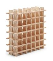 Sareva Weinregal Rioja - erweiterbar - 75 x 22 x 75 cm - 36 Flaschen - massive Kiefer