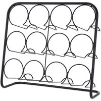 Shoppartners Metalen Wijnflessen Rek/wijnrek Voor 12 Flessen 45 X 14 X 38 Cm - Wijnrekken