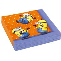 Procos Servetten Minions 33 X 33 Cm Papier Oranje 16 Stuks