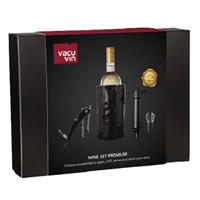 Vacu Vin Weinset Geschenkbox Schwarz 4-teilig