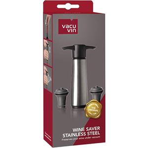 Vacu Vin Vacuvin Winesaver Set RVS

Inhoud:
- Vacuumpomp
- 2