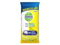 Dettol Reinigingsdoek  Pwr+Fr Citrus/pk80