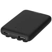 Inductie powerbank 2000 mA PB-Q1000 5000 mAh Uitgangen Qi-standaard, USB Zwart