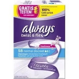 Always Inlegkruisjes - Twist & Flex Normal 58 stuks