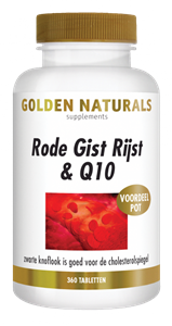 Golden Naturals Rode Gist Rijst & Q10 Tabletten