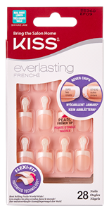 Kiss Everlasting French Nail Kit Real Short Pearl