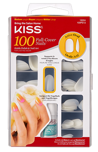 100 Full Cover Nails Active Oval