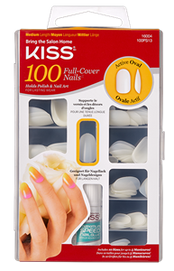 Kiss 100 Full Cover Nails Active Oval