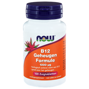 NOW B12 Geheugen Formule 1000mcg Zuigtabletten 100st