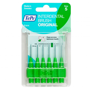 TePe Interdentale Ragers Original 0.8 mm groen - 6 stuks