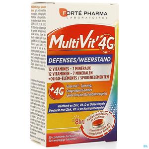 Forté Pharma Multivit' 4G Weerstand 30 Tabletten