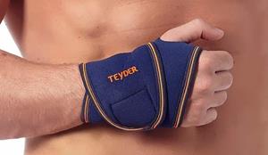 Teyder Neopreen Polsbandage - Rechts - Blauw