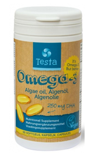 Testa Omega 3 algenolie dha 250 mg 60 capsules