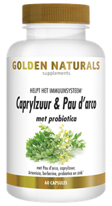 Golden Naturals Caprylzuur & Pau D'Arco Formule Capsules