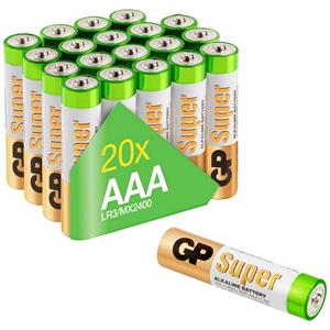 GP Batteries AAA batterij (potlood)  Super Alkaline 1.5 V 20 stuk(s)