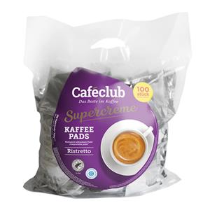 Caféclub Supercreme Koffiepads Ristretto - 100 Pads