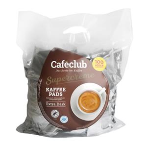 Caféclub Supercreme Koffiepads Extra Dark - 100 pads