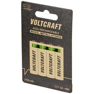 VOLTCRAFT HR6 SE Mignon (AA)-Akku NiMH 2750 mAh 1.2V 4St.