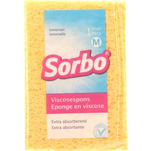 Sorbo 1x Viscose Sponzen/schoonmaaksponzen 14 Cm ponzen
