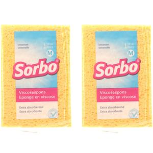 Sorbo 2x Huishoud Producten Afwas/schoonmaaksponsjes 14 Cm ponzen