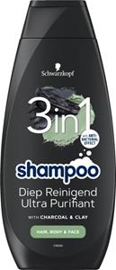 Schwarzkopf 3-in-1 shampoo diep reinigend 400ml