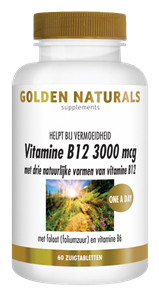 Golden Naturals B12 3000mcg Zuigtabletten