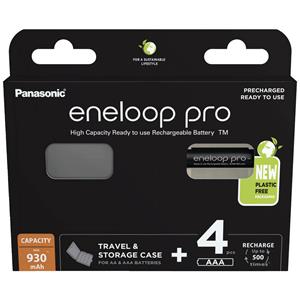 Panasonic eneloop pro HR03 +Box Micro (AAA)-Akku NiMH 930 mAh 1.2V 4St.