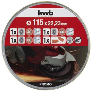 Kwb 712061 Schleifset 115mm 3St.