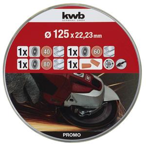 Kwb 712062 Schleifset 125mm 3St.