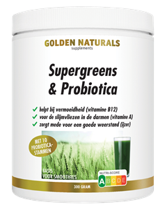 Golden Naturals Supergreens & Probiotica Poeder