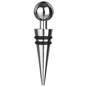 Secret de Gourmet Vacuum Wijnstopper/afsluitdop Metaal 2 X 9 Cm - Wijnafsluiters