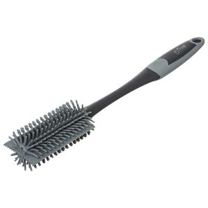 5five Afwasborstel/flessenborstel met schraper 35 cm van rubber -