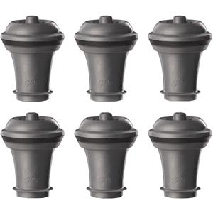VacuVin Vacu Vin Vacuüm Wijndop Grijs (6 stuks), Blister