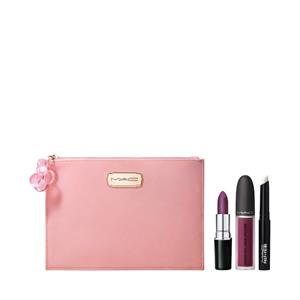 MAC Cosmetics Holiday Collection 2022 Kisses & Bows Lip Kit: Purple