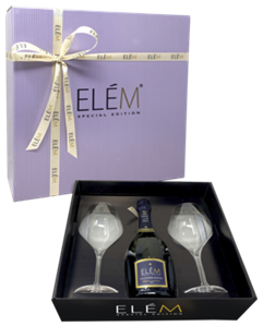 Elem Prosecco Geschenkverpakking met 2 Glazen 75CL