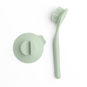 Brabantia sinkside afwasborstel Met zuignaphouder - Jade Green