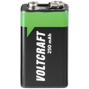 VOLTCRAFT Oplaadbare 9V batterij (blok)  NiMH 8.4 V 250 mAh 1 stuk(s)
